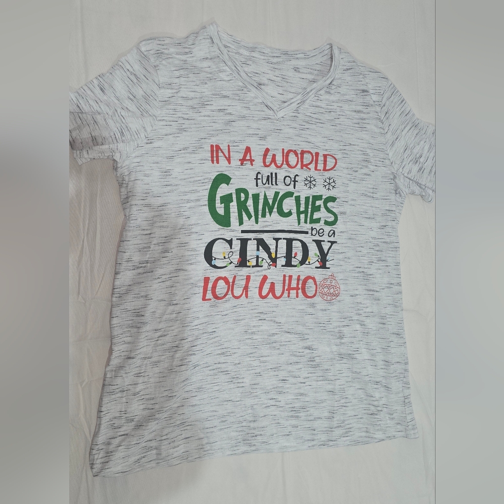 Gray Graphic Long Sleeve Shirt